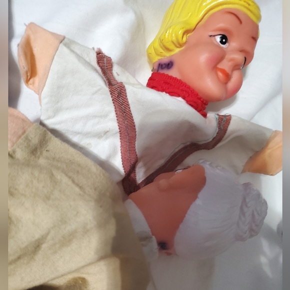 : 11pc Vintage Learning Resources hand puppets and pappa geppetto fabric stage - Picture 10 of 16